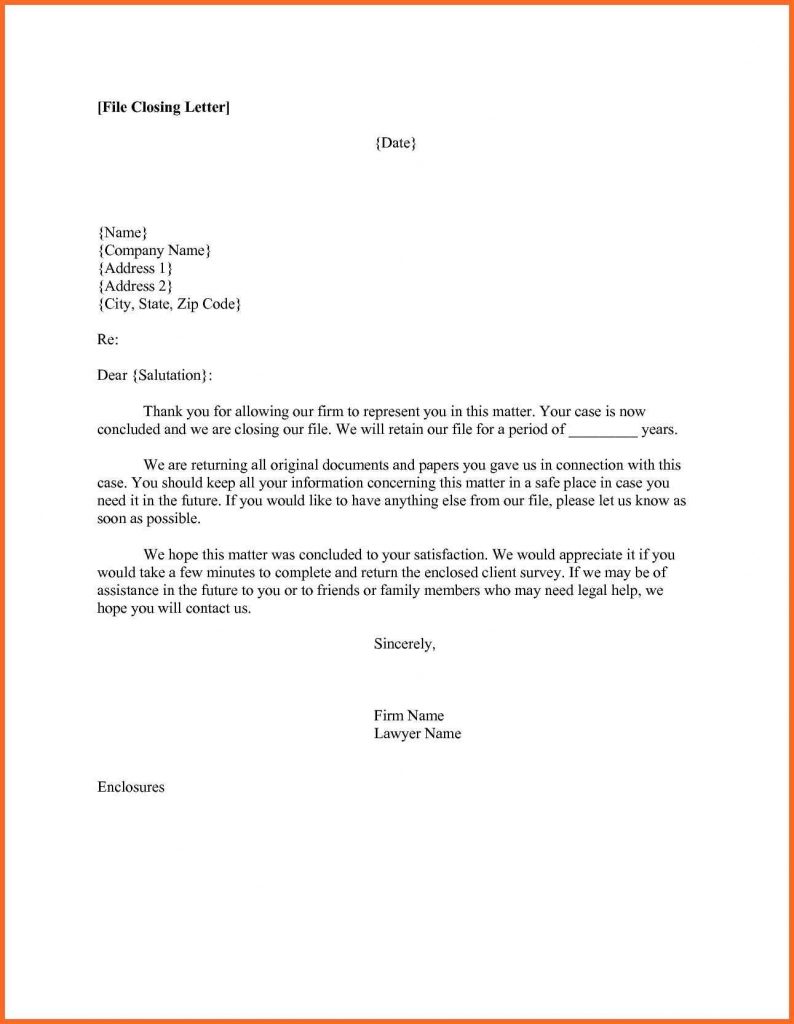 French Closing Letter | Free Letter Templates