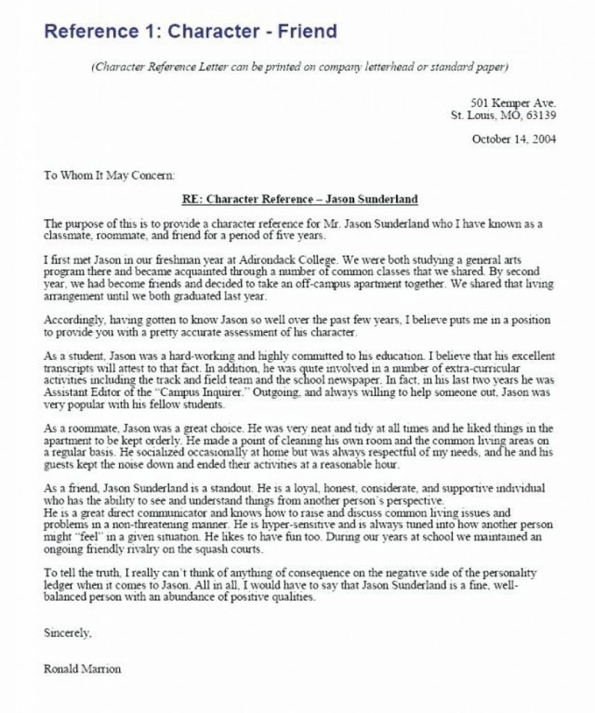 Dui Reference Letter | Free Letter Templates