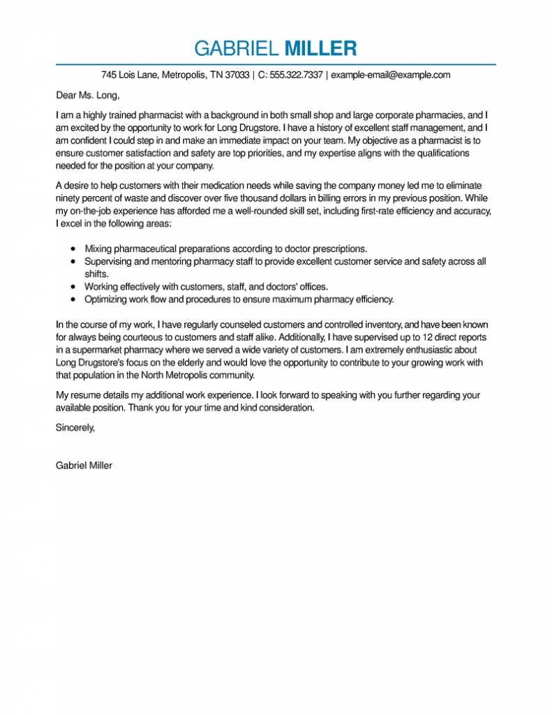 Pharmacist Letter Subscription Discount Free Letter Templates