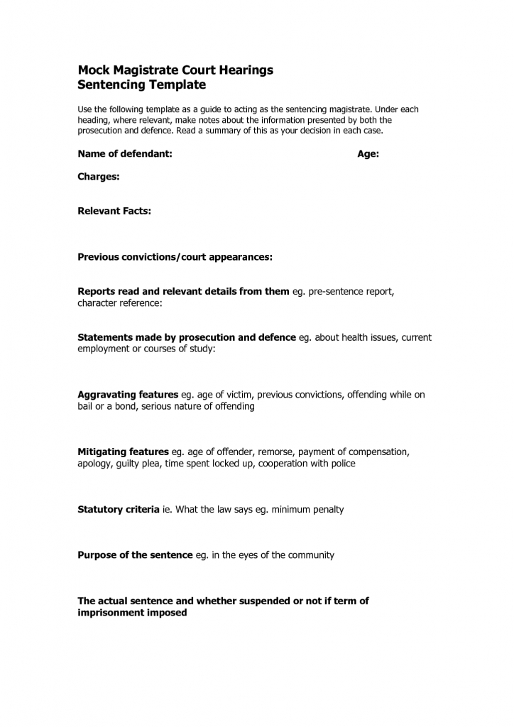 Court Character Reference Examples Free Letter Templates