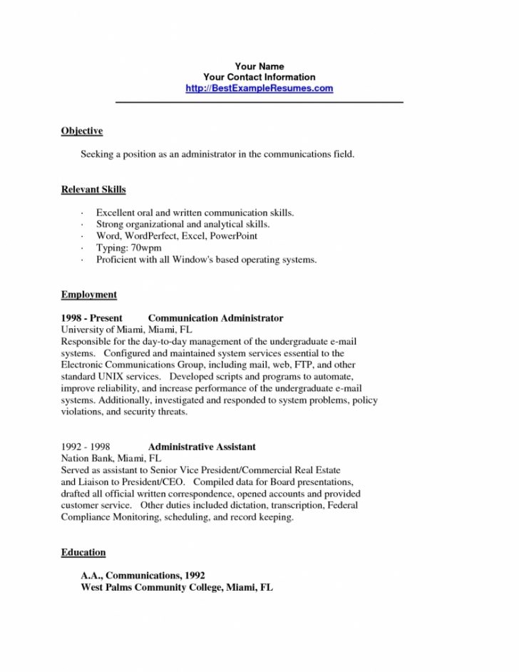 written communication skills in resume