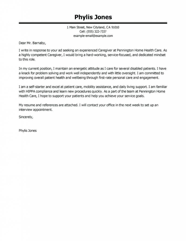 Immigration Cover Letter