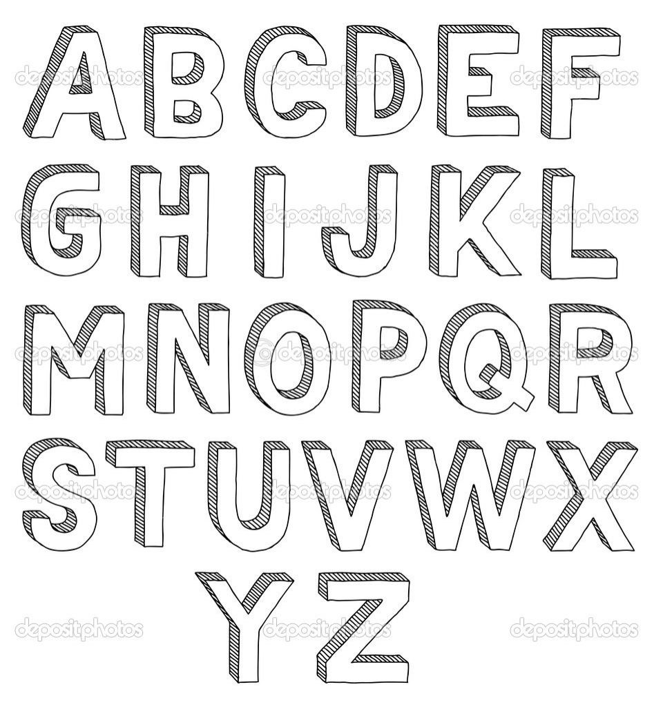 Image Result For Bubble Letters With Shadows | Organization | Hand