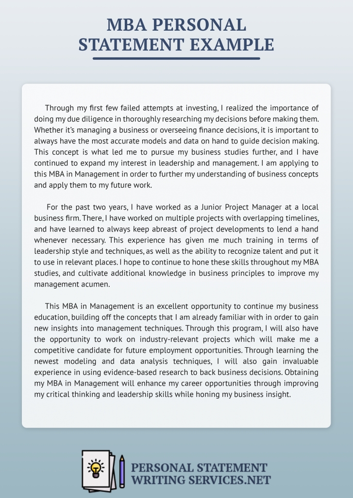 Professional Statement Examples Great Personal Samples Various