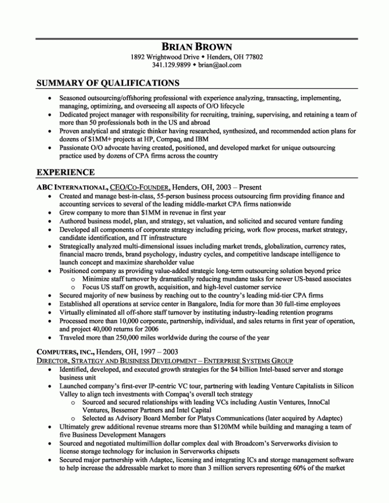 Resume Examples With Summary , #examples #resume #resumeexamples