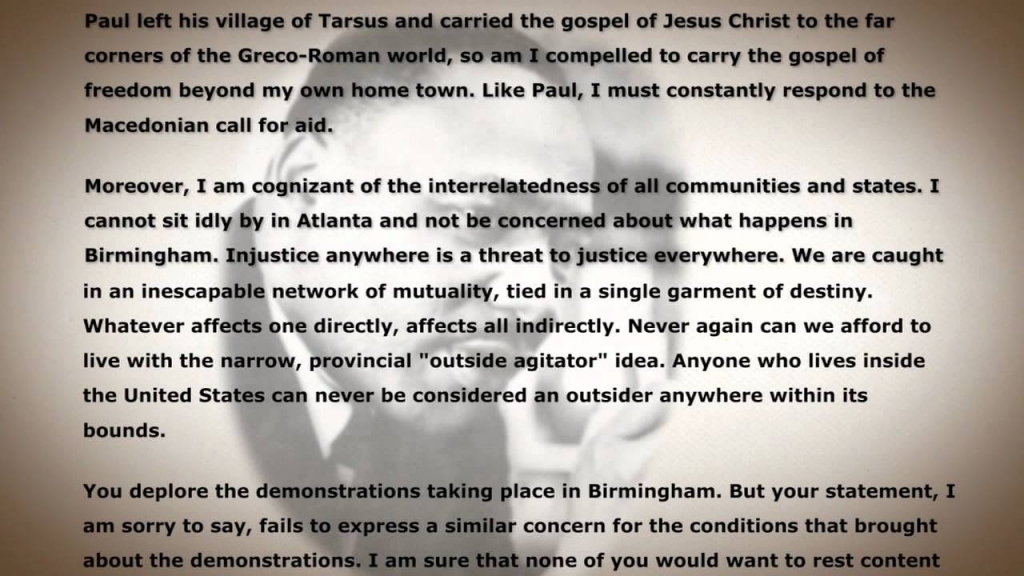Summary Of Letter From Birmingham Jail | Levelings