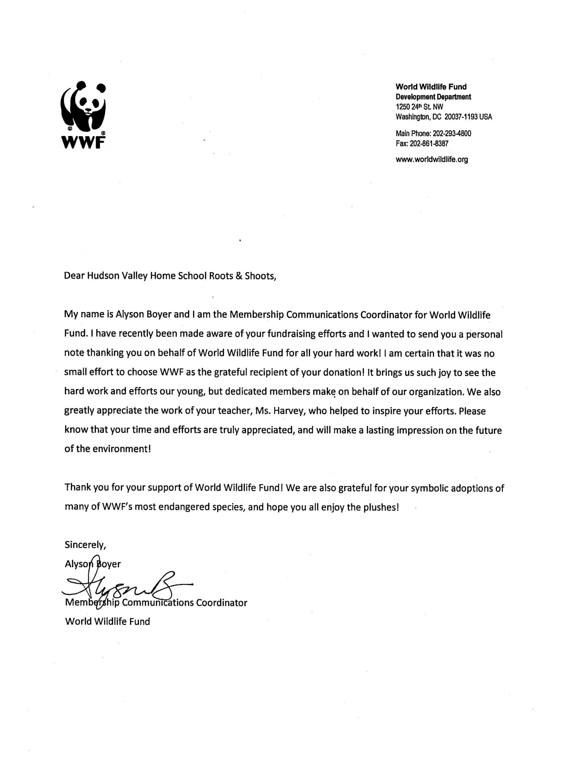 Sample Of Community Service Letter