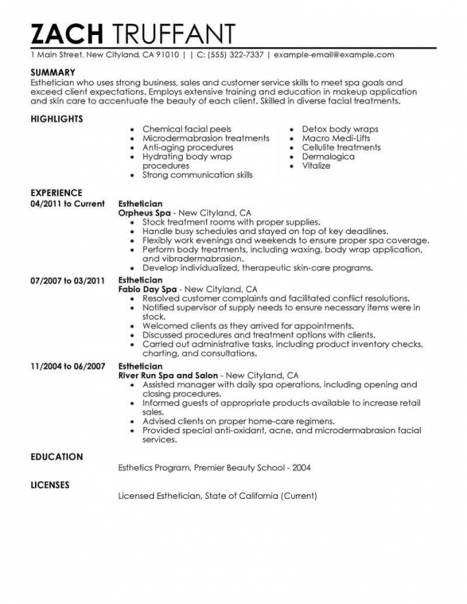 Communication Skills Resume Example