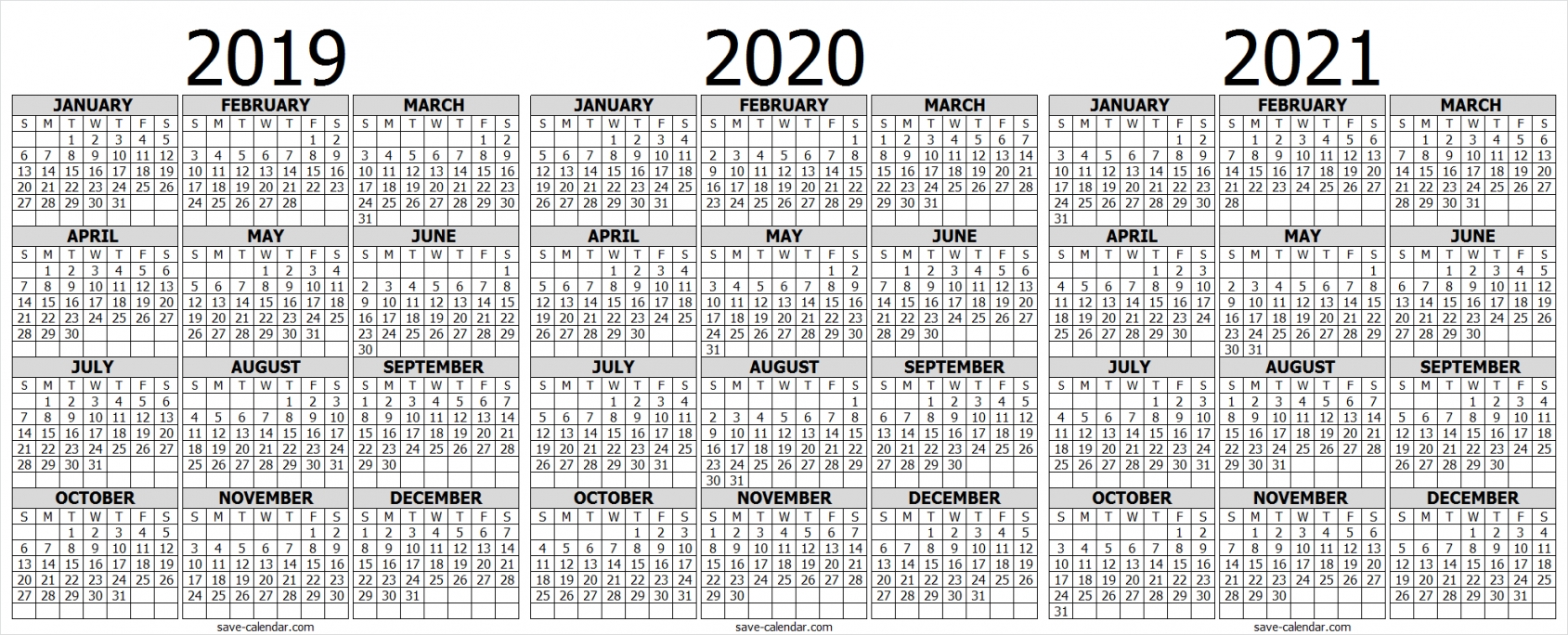 Mini Calendar Printable 2021 Mini Calendar Printable 2021