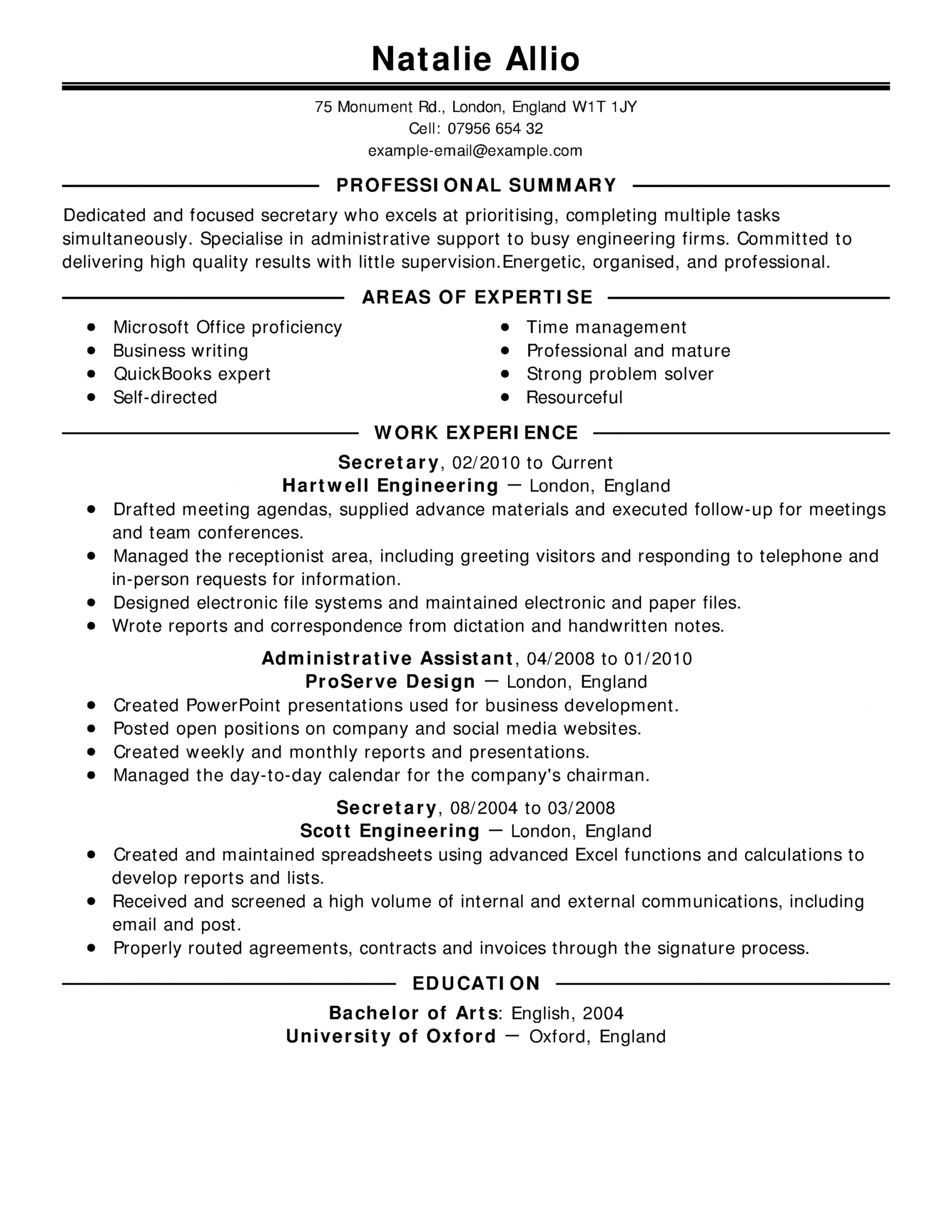 Resume Examples Military To Civilian