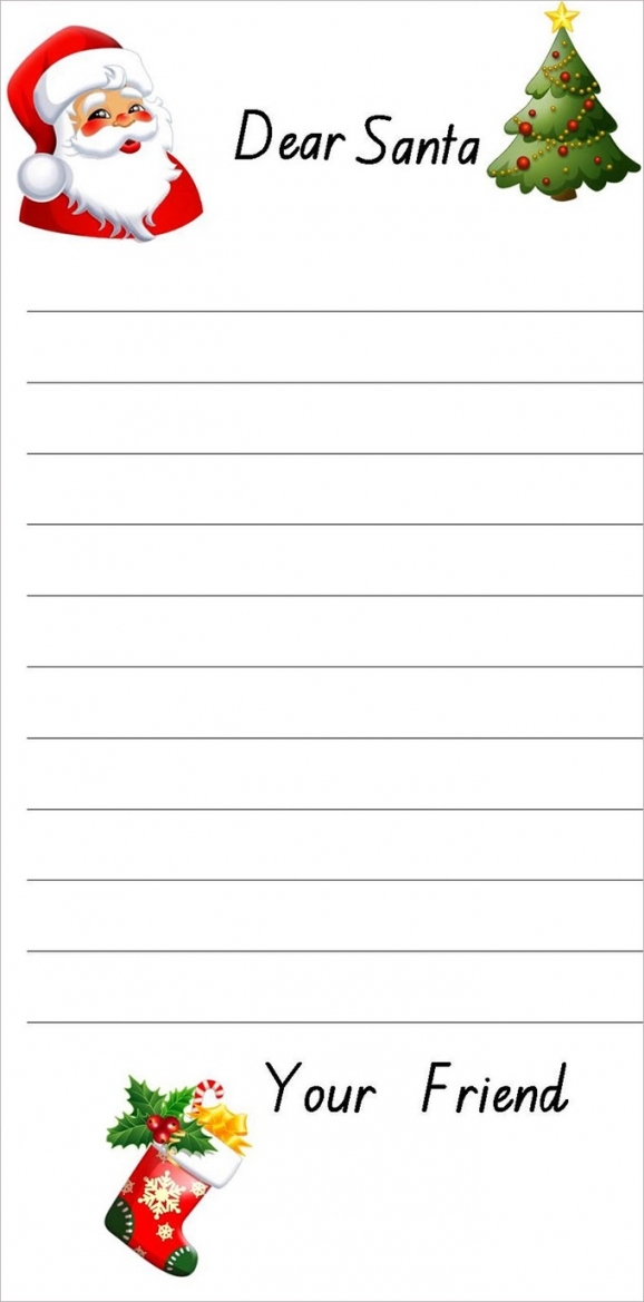 Free Printable Dear Santa Letter Templates