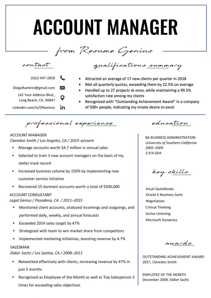 Director Resume Examples