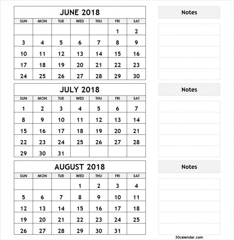 3 Month Calendar Printable 3 Month Calendar Printable