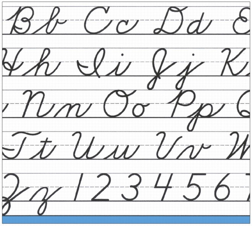 cursive letter chart free letter templates