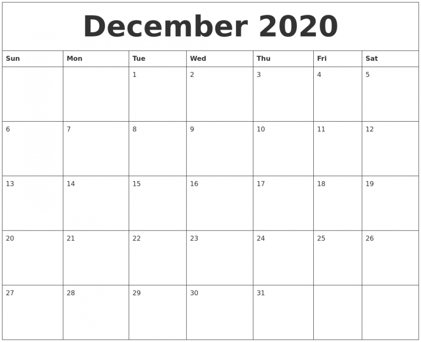 Printable Calendar Pages 2020 Printable Calendar Pages 2020