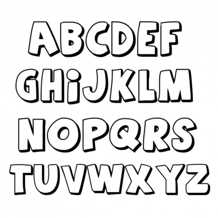 Free Printable Bubble Letters Font