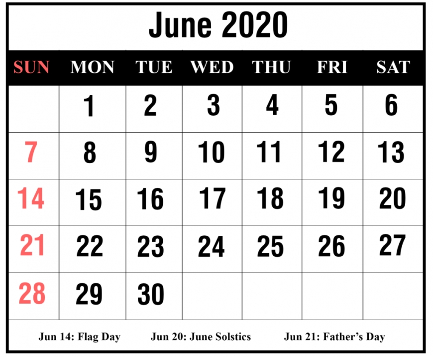 Calendar Printable's 2020