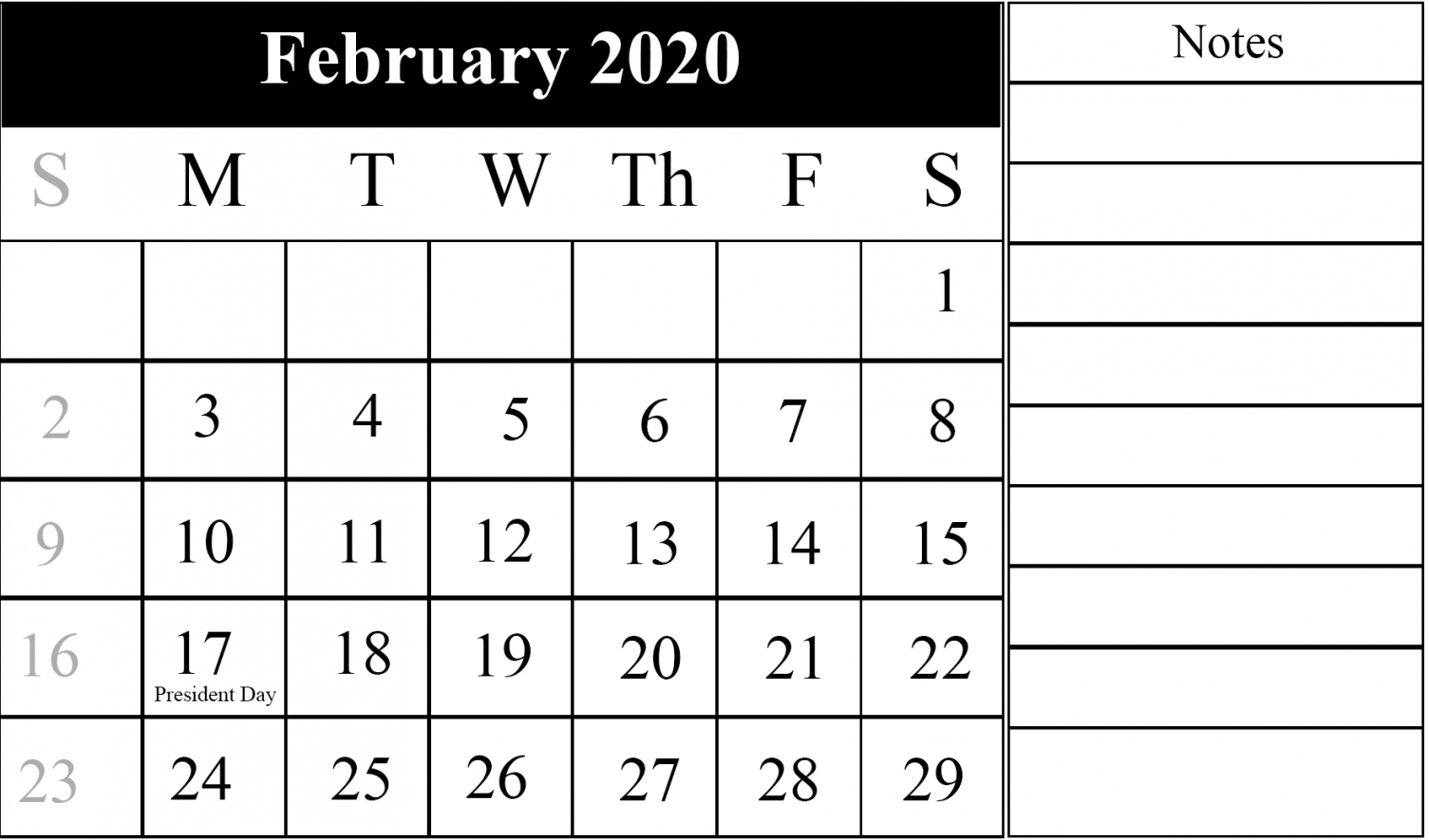 Calendar Printable's 2020