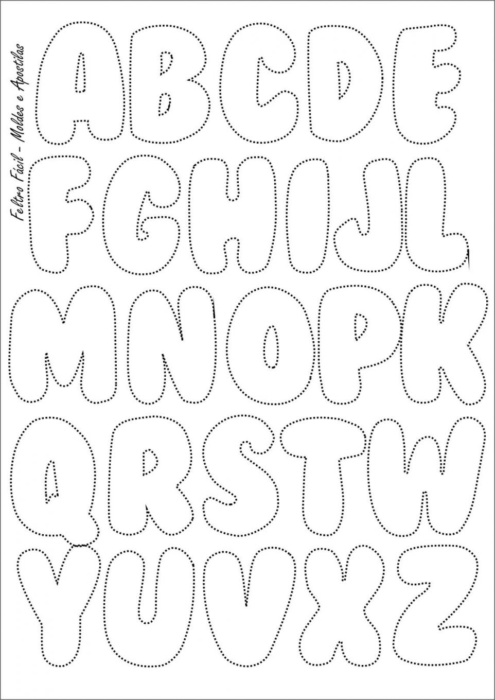 Bubble Letter Template