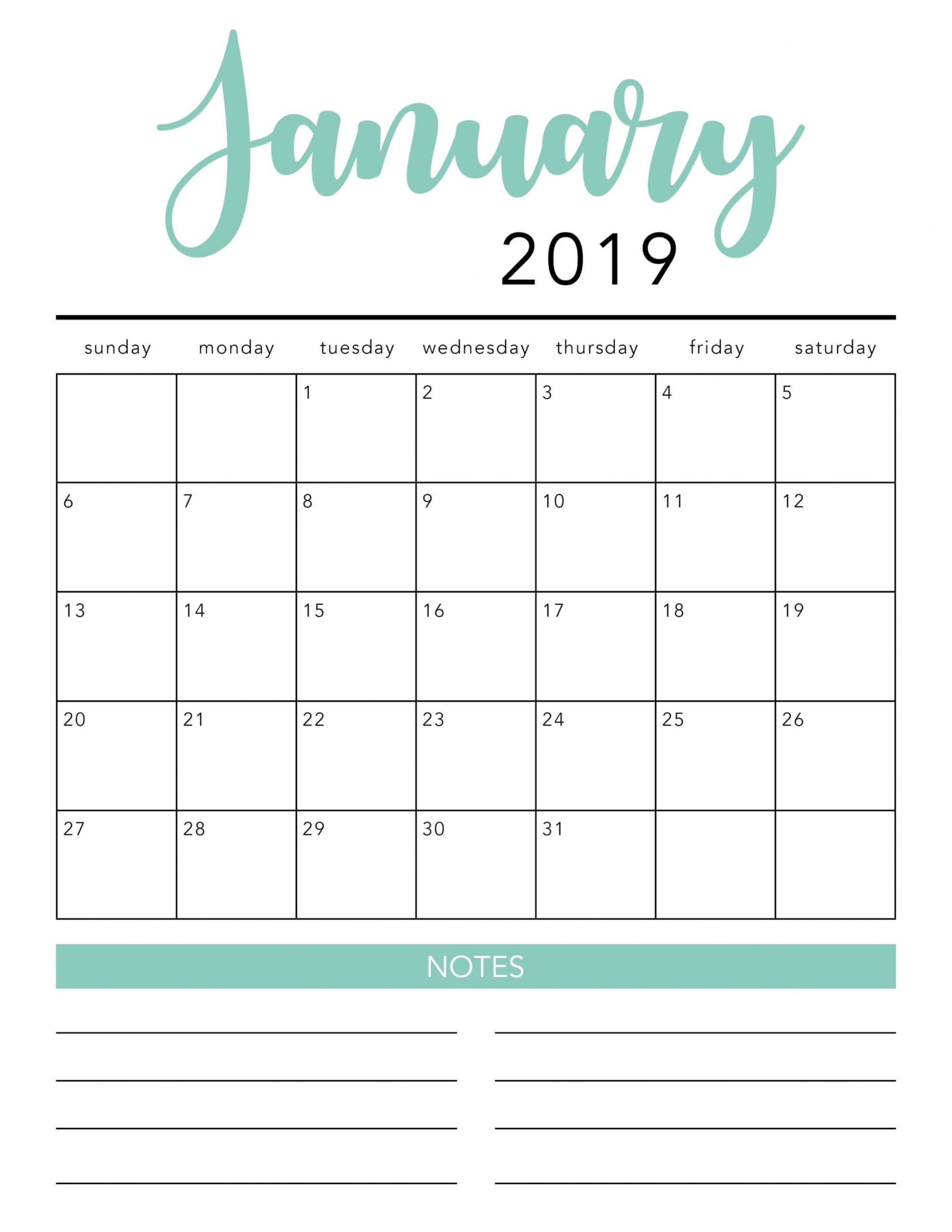 Printable 2020 Calendar By Month Printable 2020 Calendar By Month
