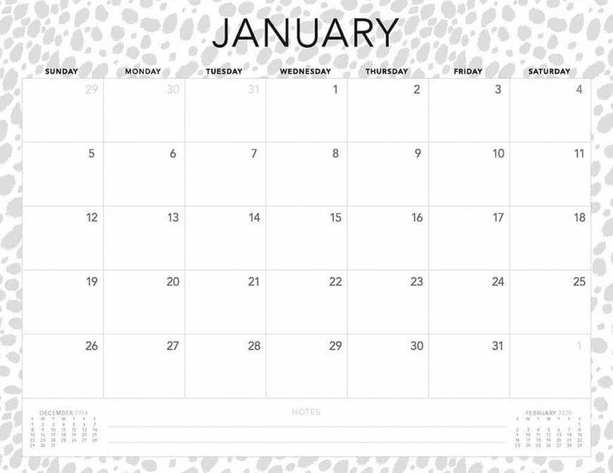 Free Printable Calendar 2020 Free Printable Calendar 2020