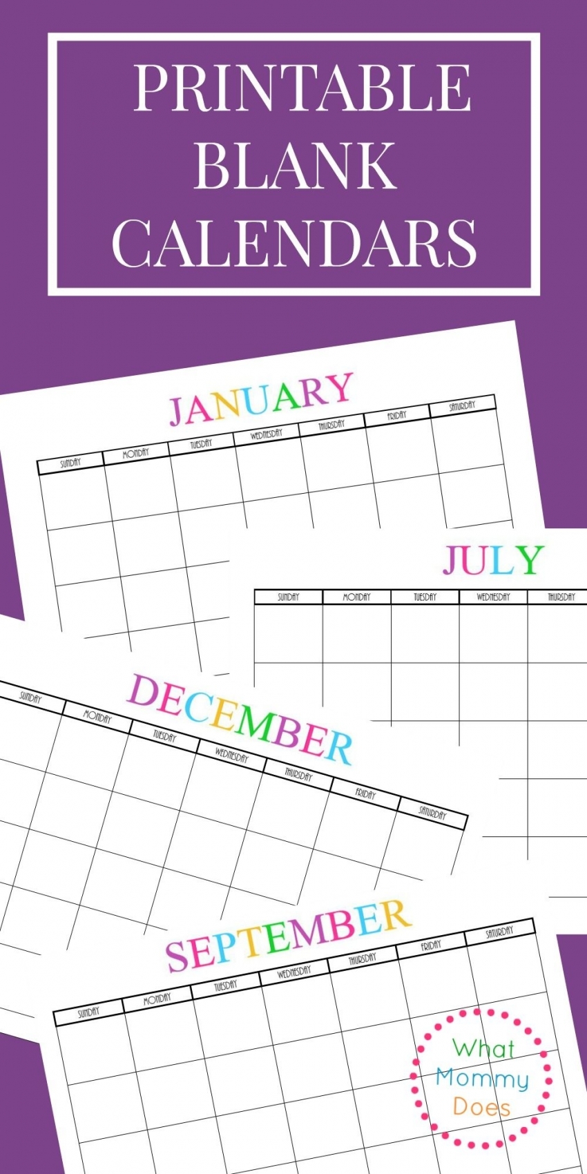 Printable Lined Calendar 2021