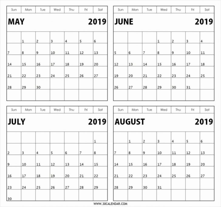 3 Month Printable Calendar Customize and Print