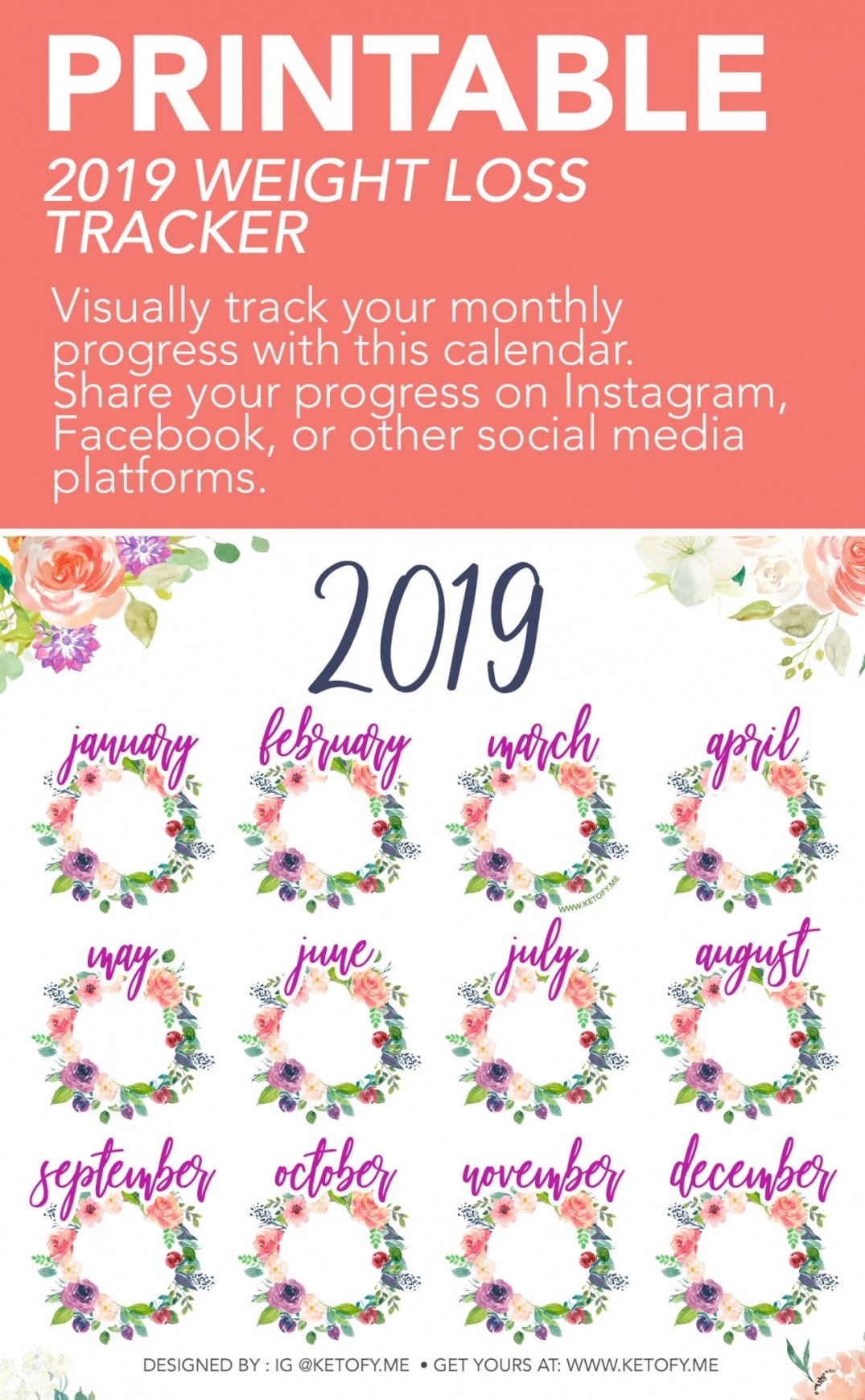 Weight Loss Monthly Calendar Weight Loss Monthly Calendar
