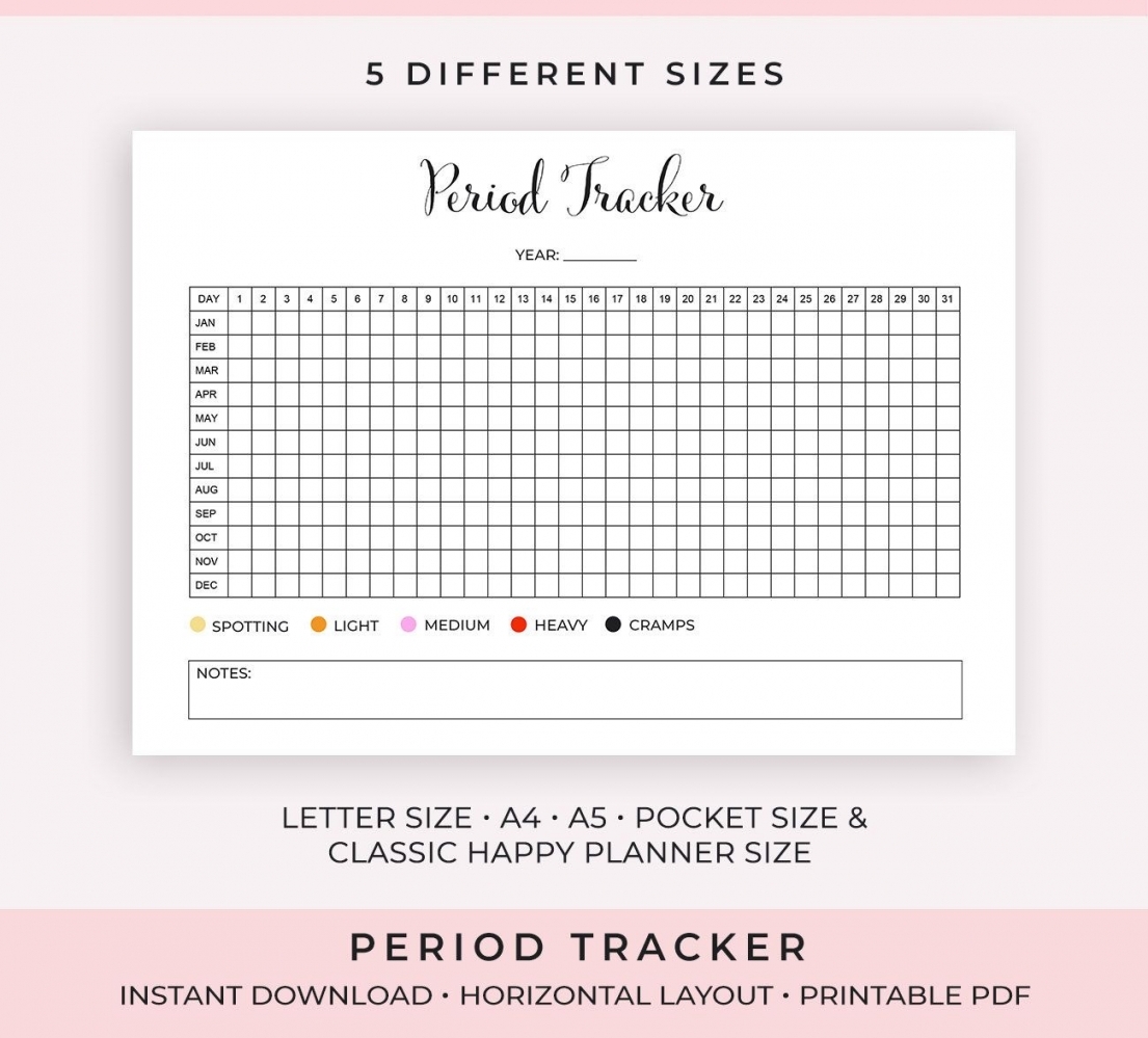 Printable Menstrual Cycle Calendar Free Printable Menstrual Cycle Calendar Free