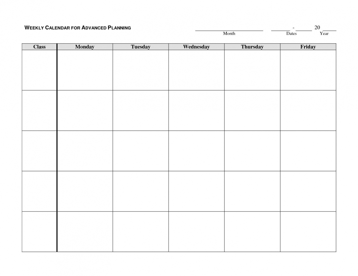 Week At A Glance Printable Calendar Week At A Glance Printable Calendar