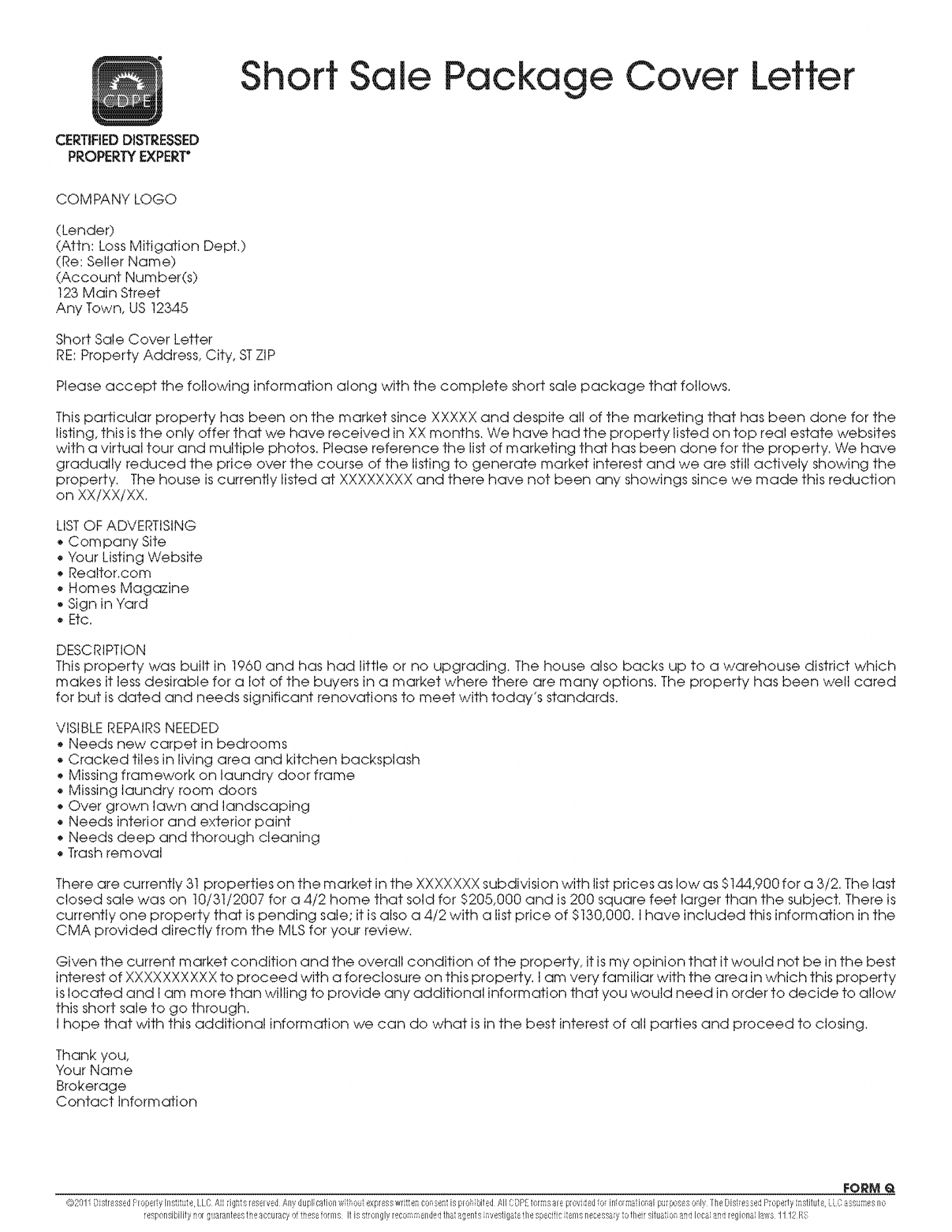 Sample Cover Letter For Relocation