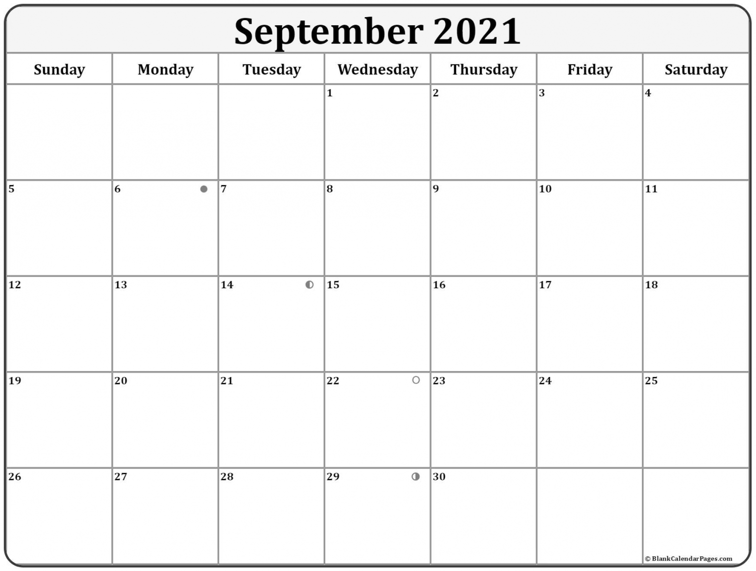 Moon Phases September 2021 Moon Phases September 2021