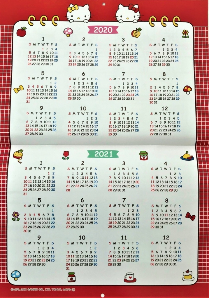 2021 Hello Kitty Calendar