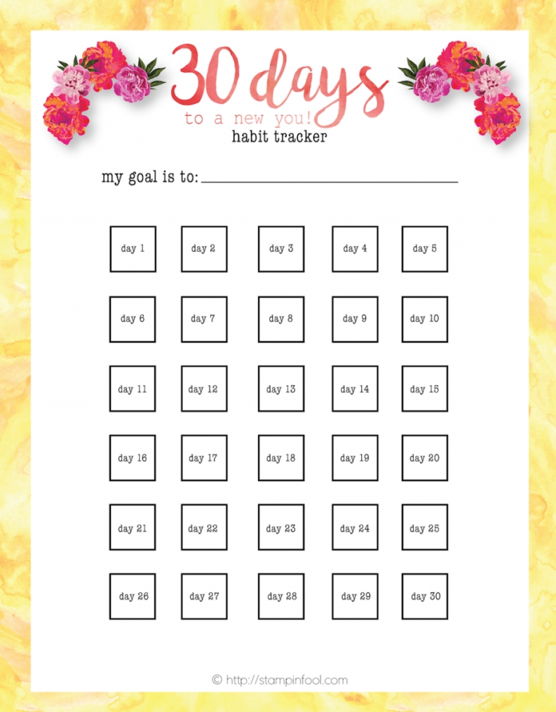 30 Day Printable Calendar