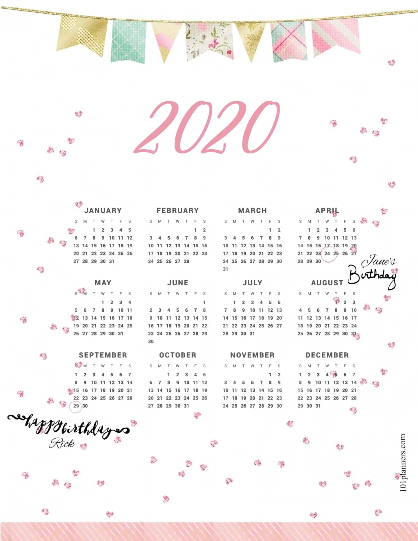 Printable Countdown Calendar 2020