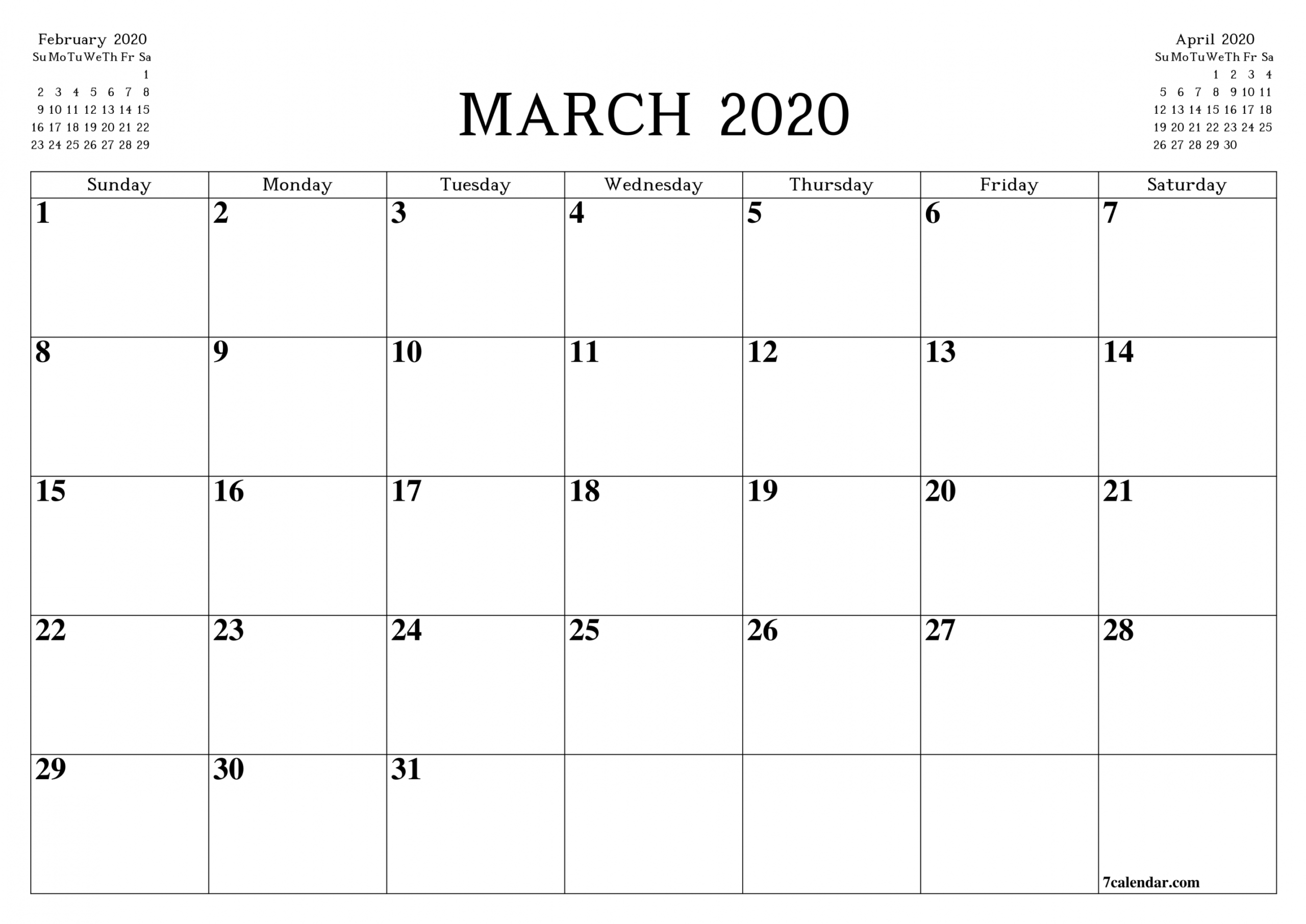 A3 Printable Calendar Free Letter Templates