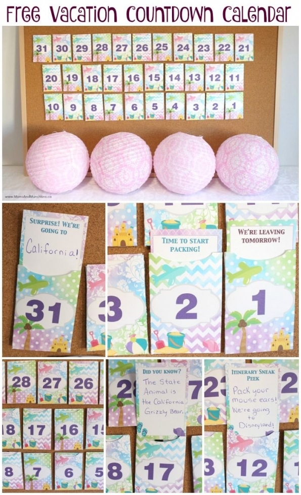 Make A Countdown Calendar Printable