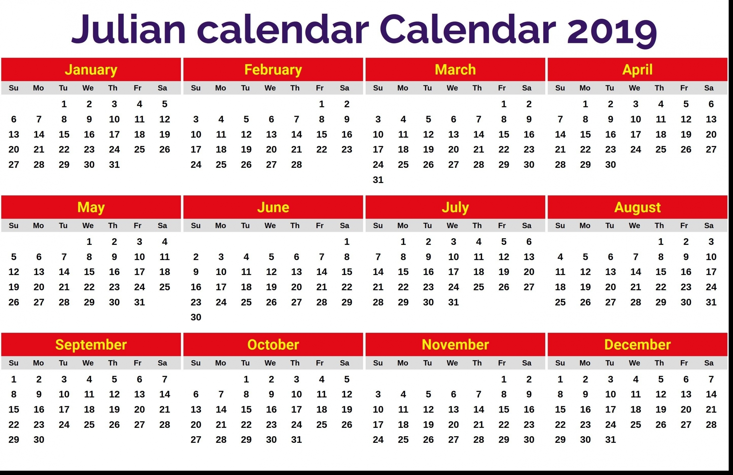 Julian Date Calendar Pdf
