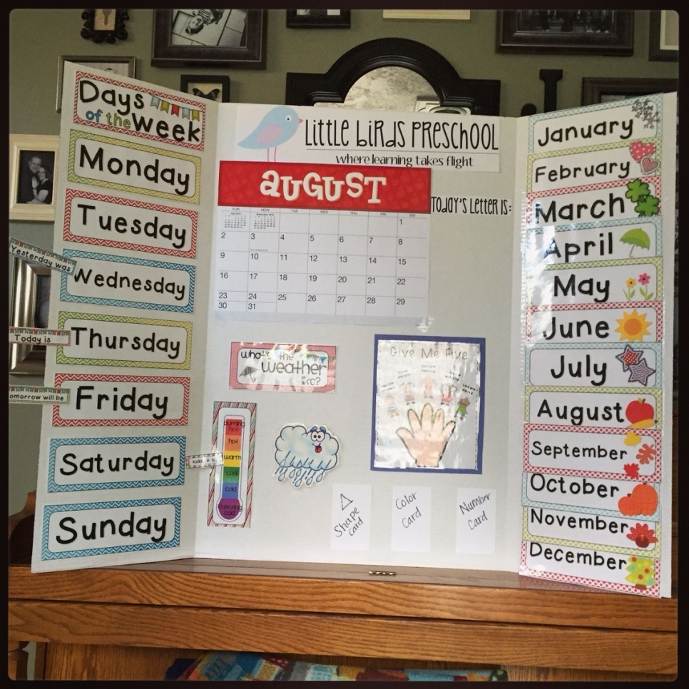 Free Printable Circle Time Calendar Free Printable Circle Time Calendar