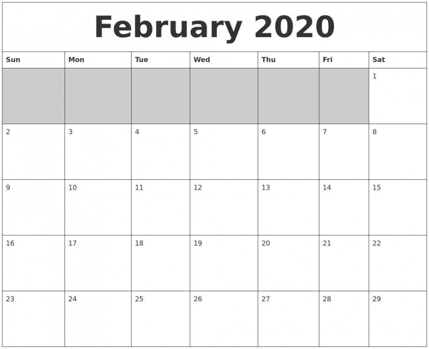 Printable Insanity Calendar 2020