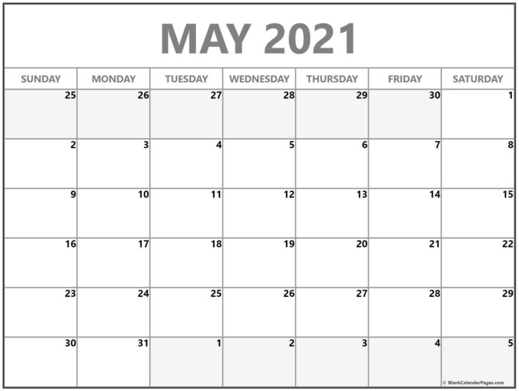March April May 2021 Calendar Free Letter Templates