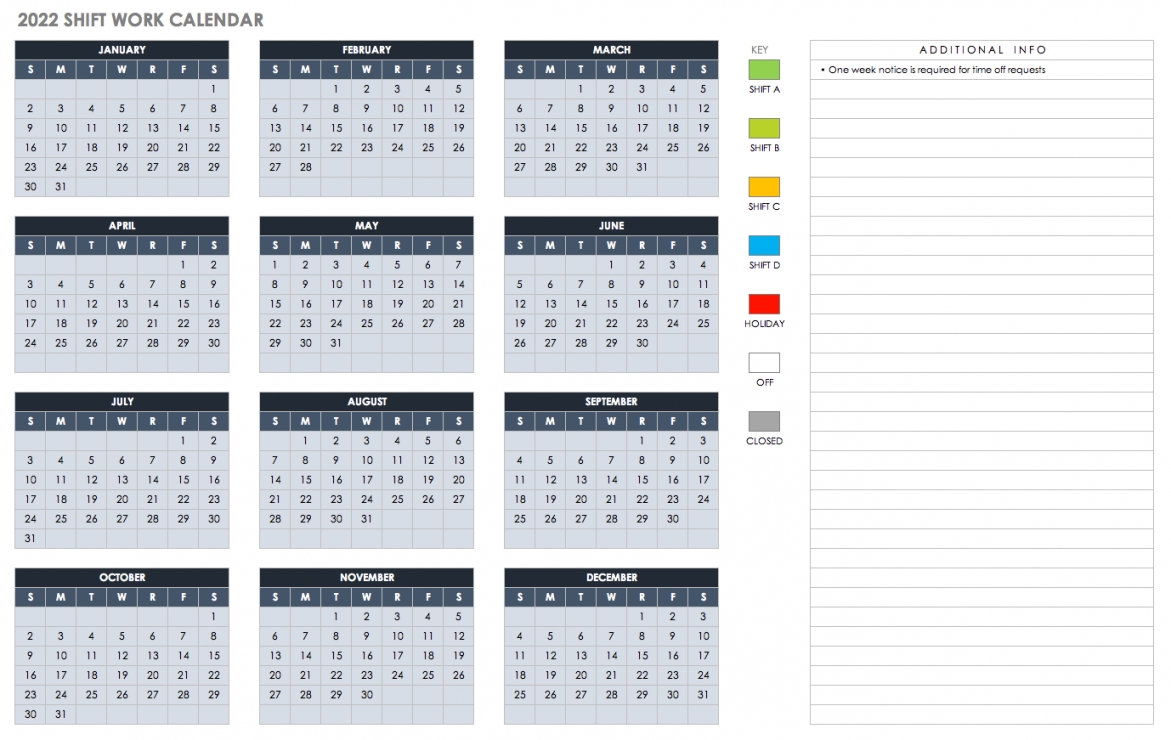 2020 Printable Calander In Excel