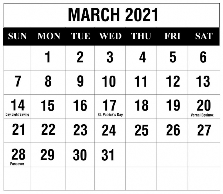 Printable 2021 Julian Calendar