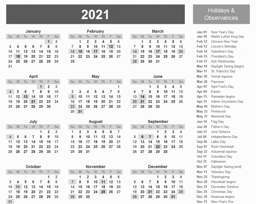 Weight Loss Calendar 2021 | Free Letter Templates