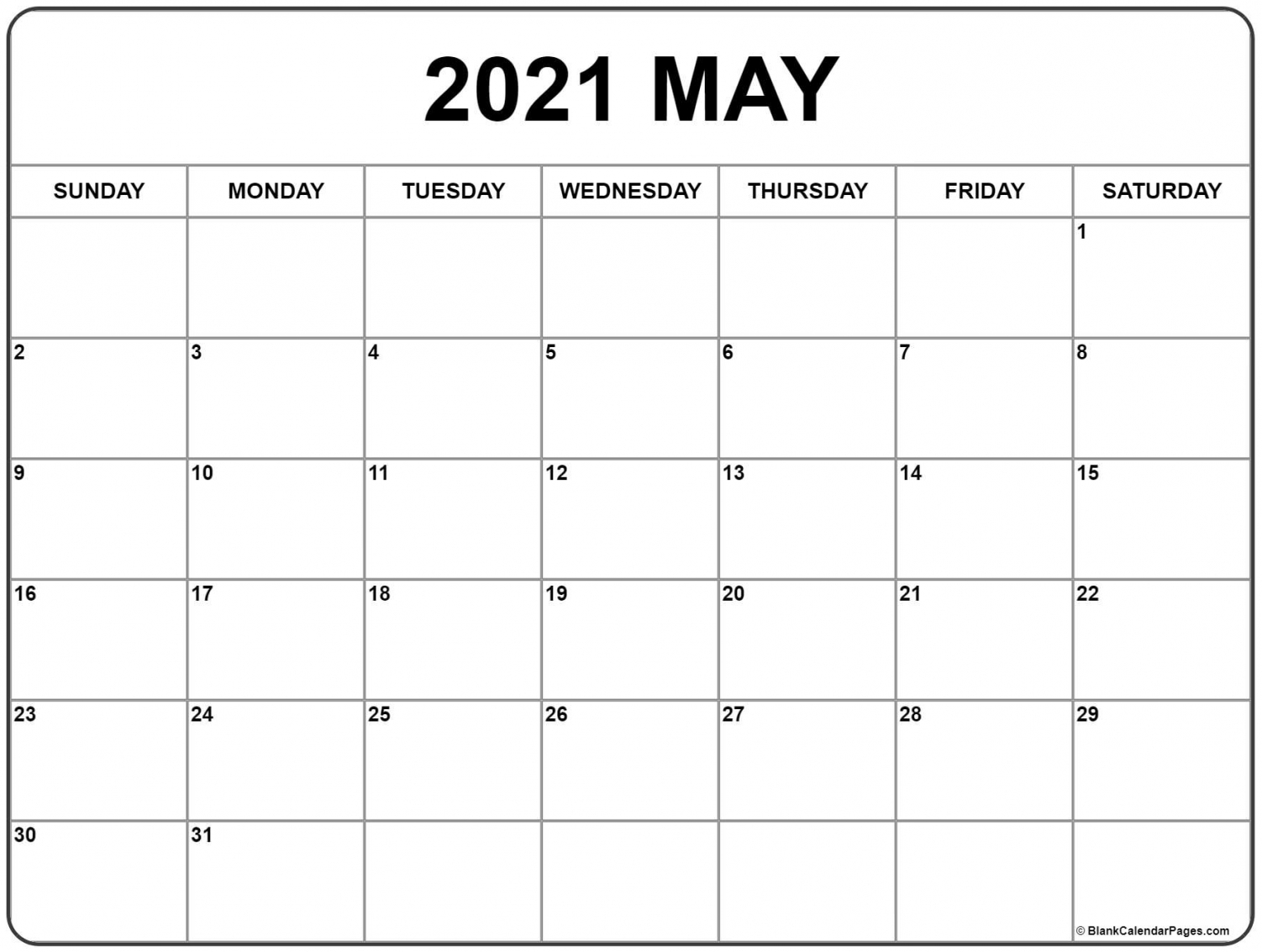 2021 Monthly Calendar With Holidays 2021 Monthly Calendar With Holidays