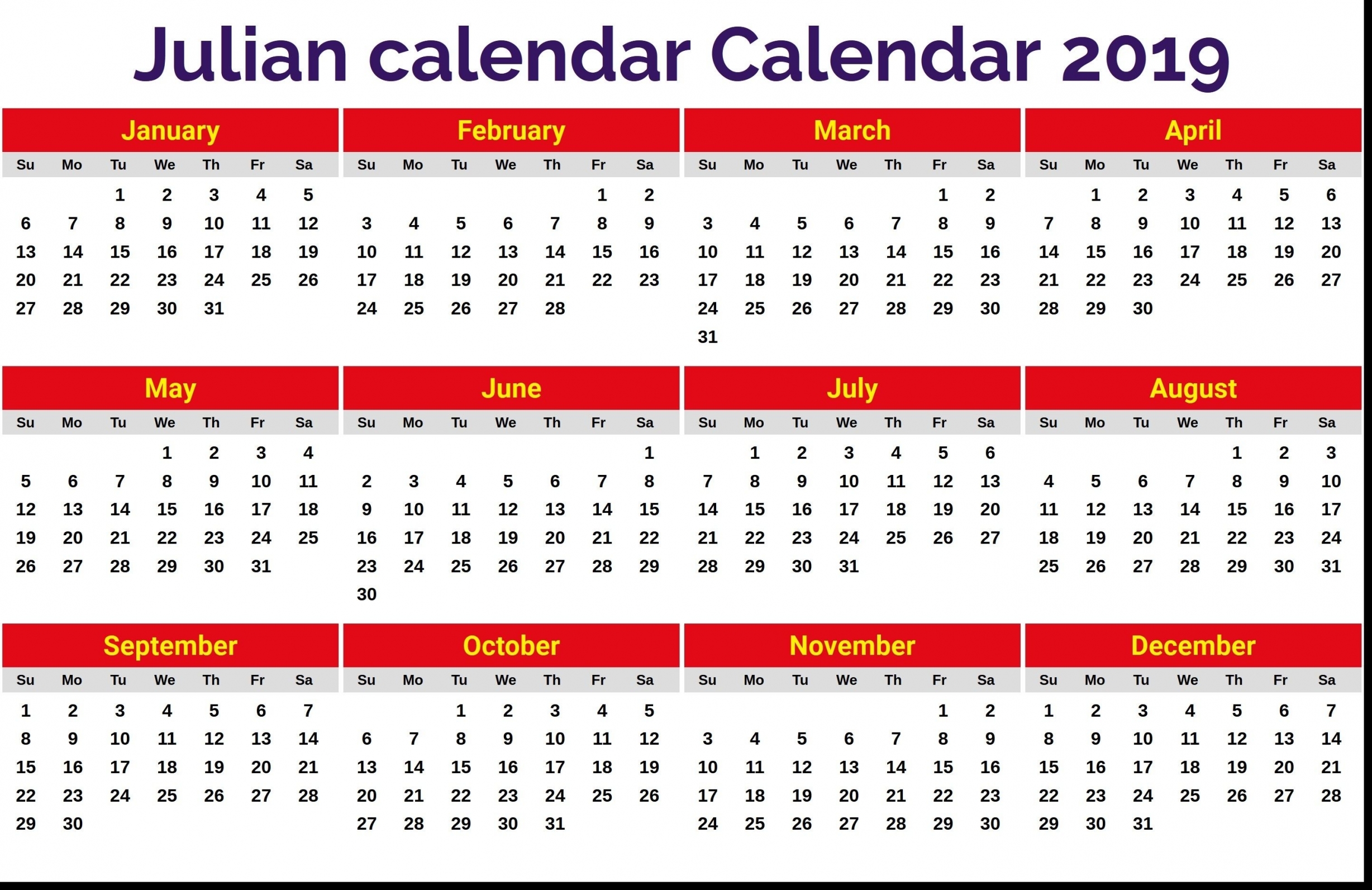 Free Printable Julian Date Calendar 2021 Free Printable Julian Date Calendar 2021