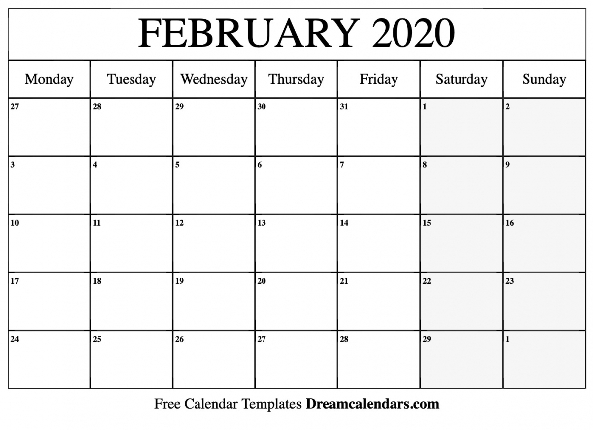 Printable Calendar 2021 Feb Template Printable Calendar 2021 Feb Template