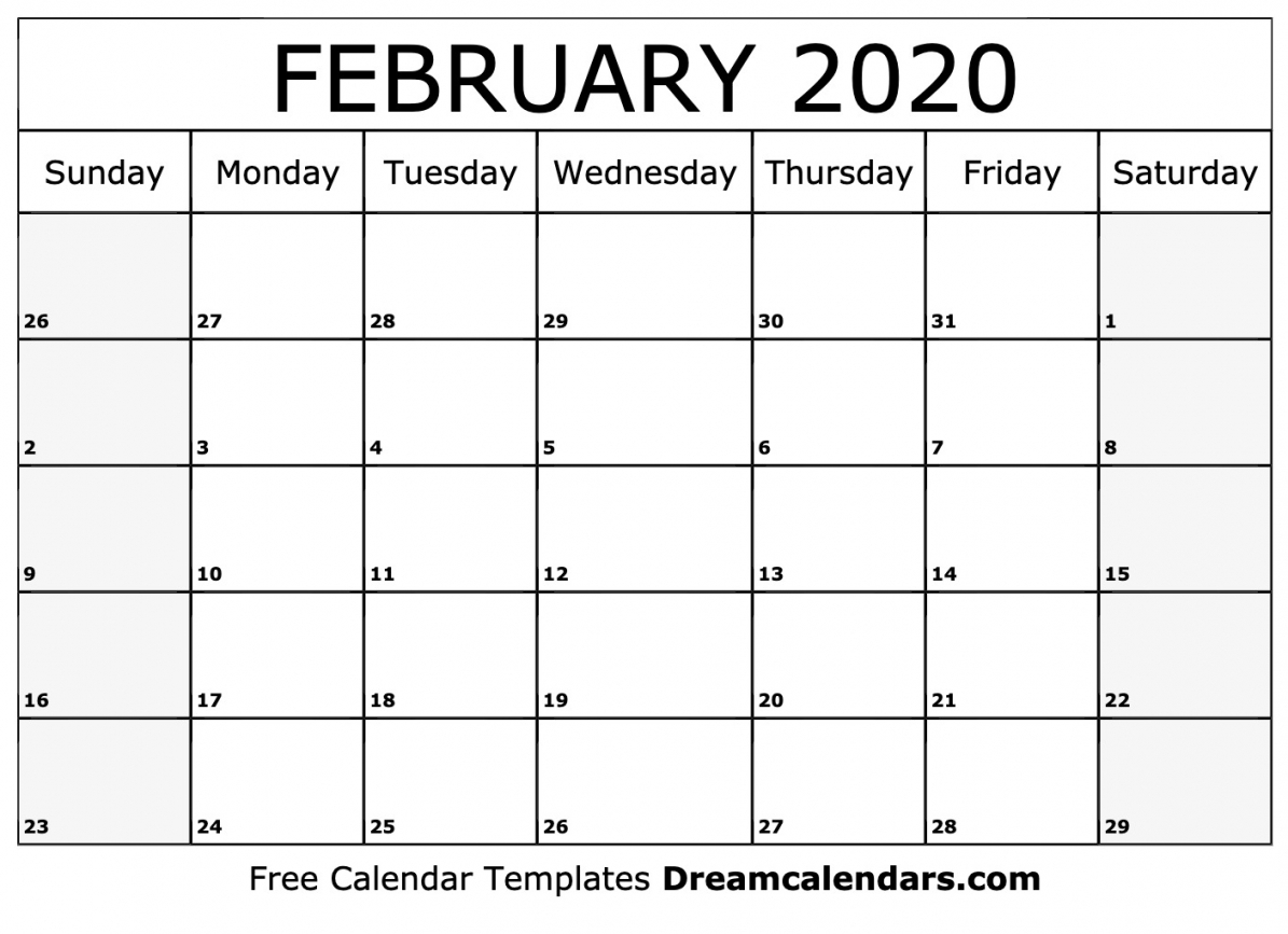 Printable Calendar 2021 Feb Template Printable Calendar 2021 Feb Template