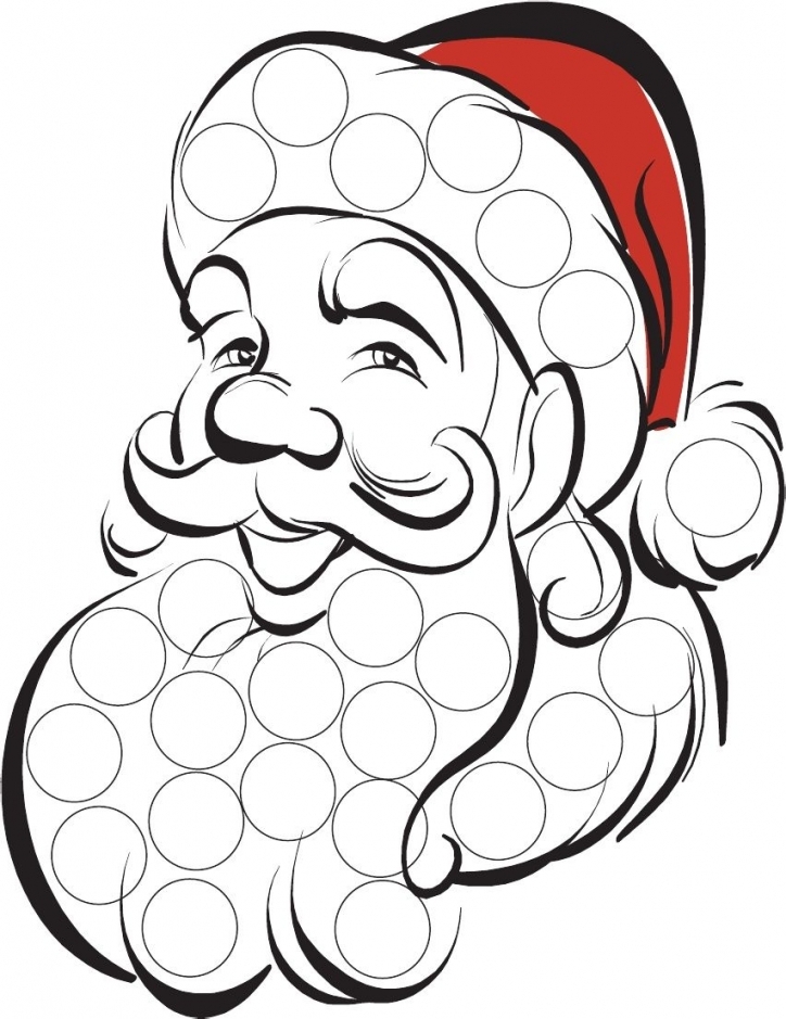 Printable Santa Beard Advent Calendar