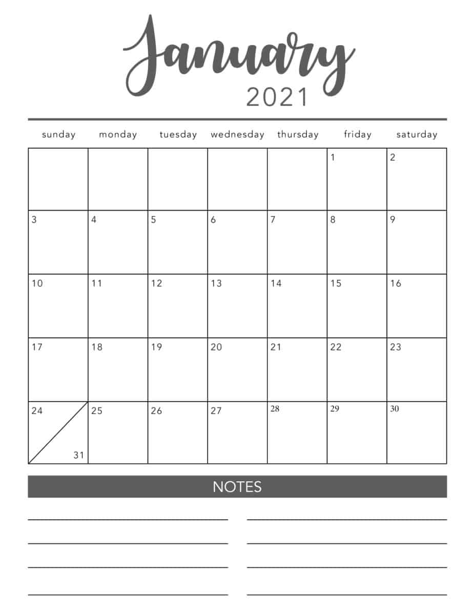 Free 2021 Yearly Calender Template : Calendar 2021 ...
